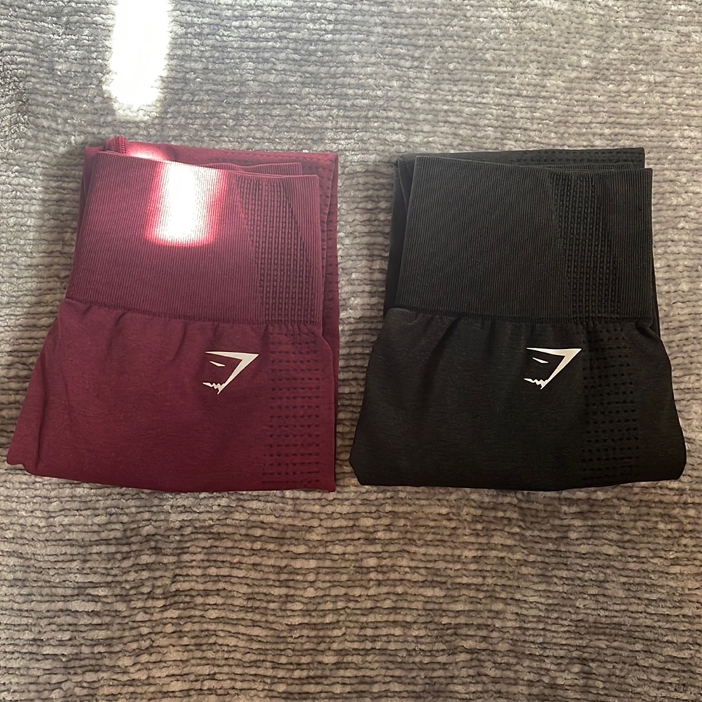 Maroon gymshark leggings - Picture 1 of 3